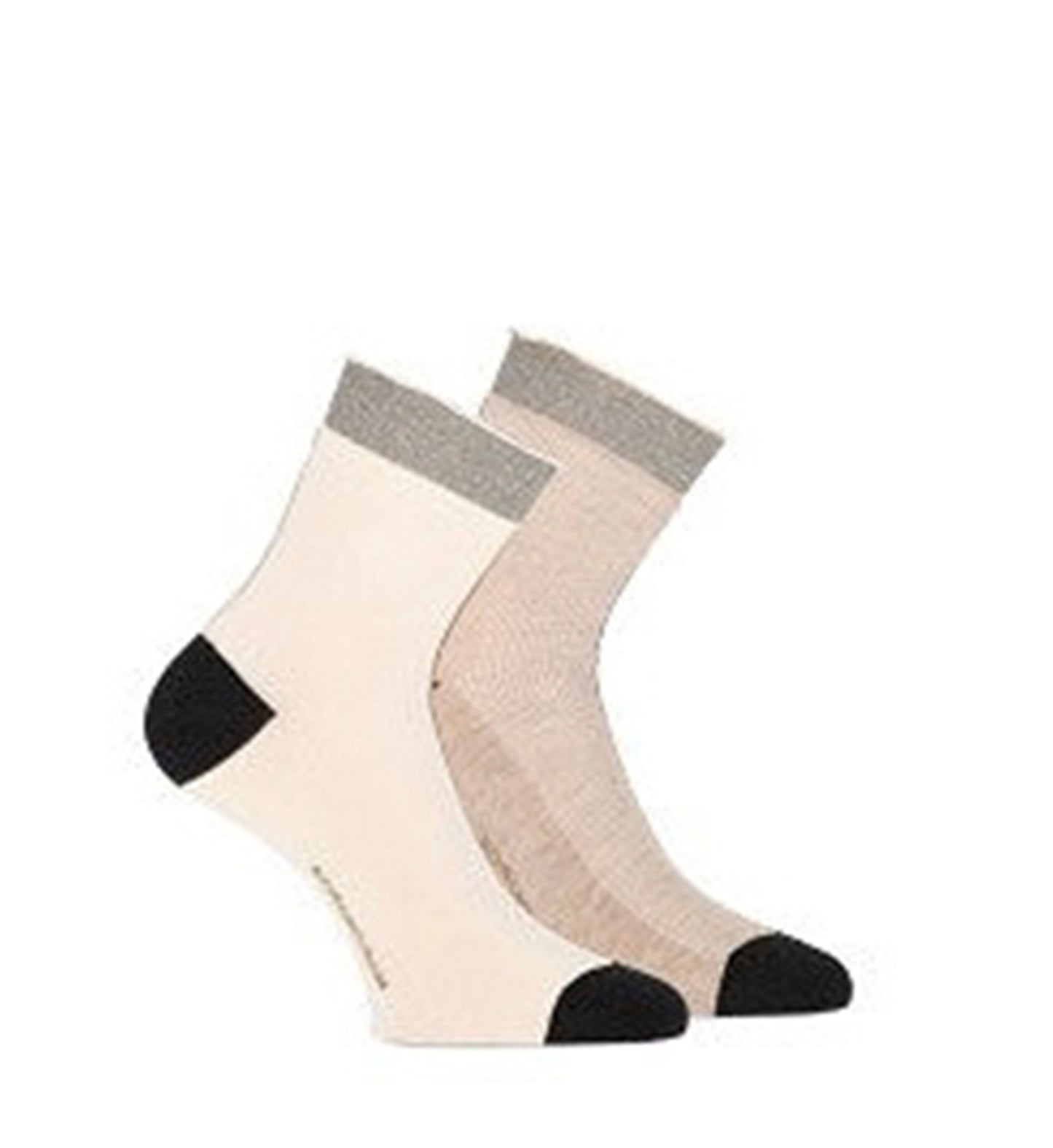 MarcMarcs Damen Socken Nina Off White Beige 2 Pack