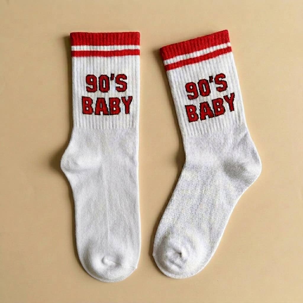 90er-Baby-Statement-Socken: 37-43
