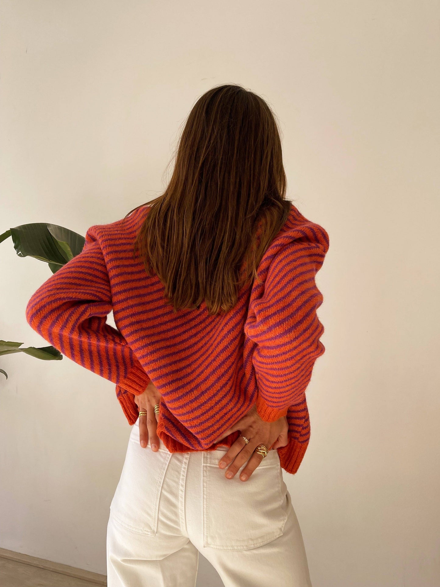 Laura Orangefarbener Pullover