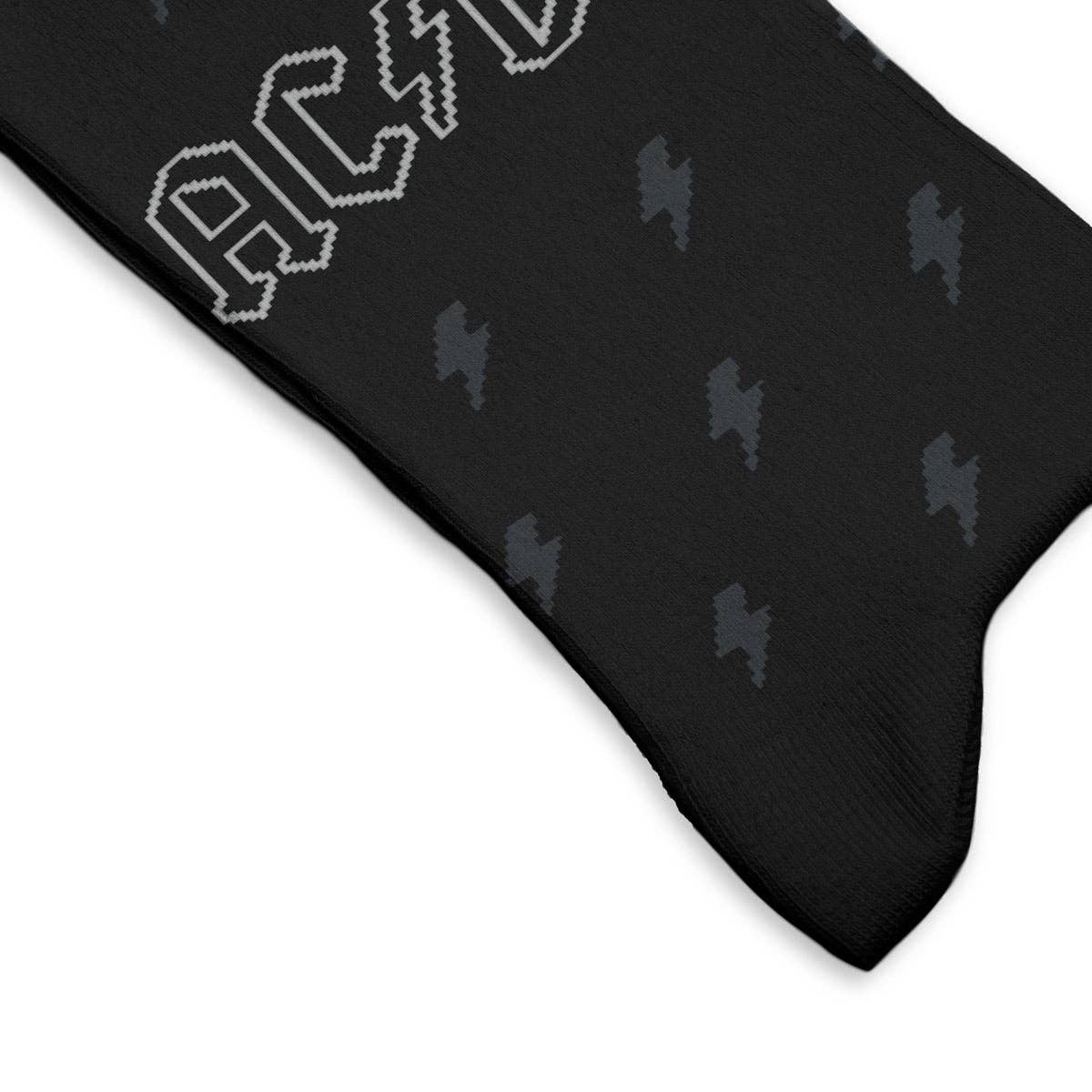 AC/DC Back in Black Socks als Geschenk: L: 41-46 UK (7½-11½) UNS (8-12)