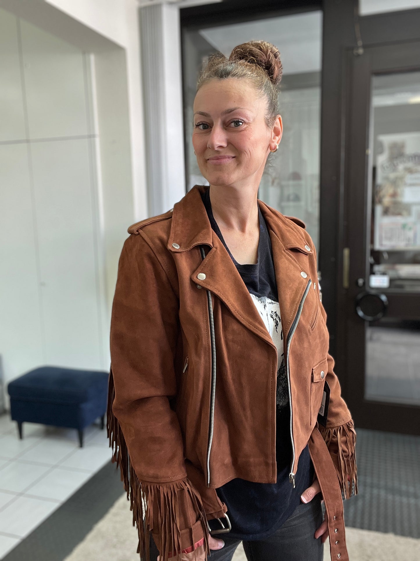 Queen Kerosin Wildleder Jacke