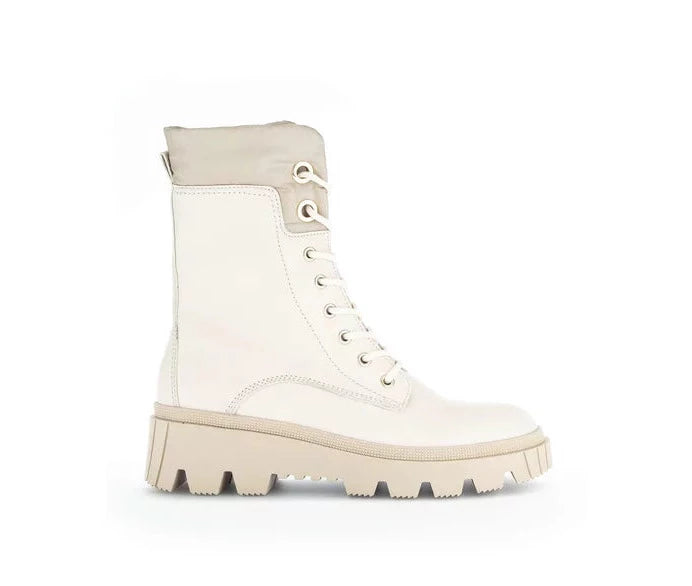 Gabor Biker Boots Beige Reißverschluss