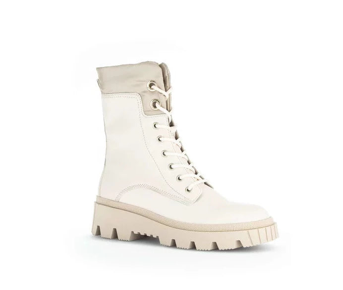 Gabor Biker Boots Beige Reißverschluss