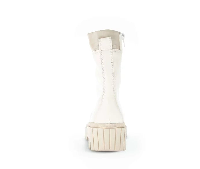 Gabor Biker Boots Beige Reißverschluss