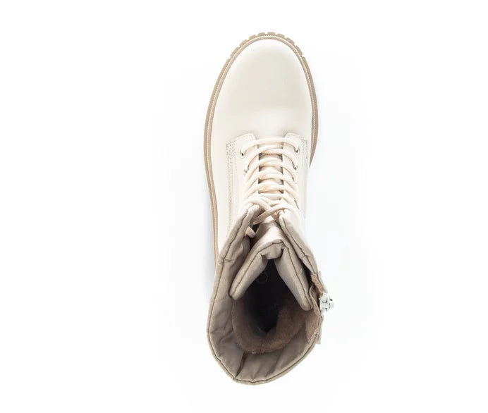 Gabor Biker Boots Beige Reißverschluss
