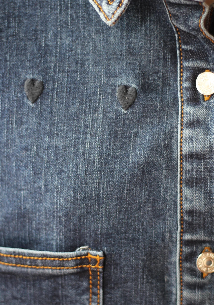Miss Goodlife Jeans Bluse Hearts