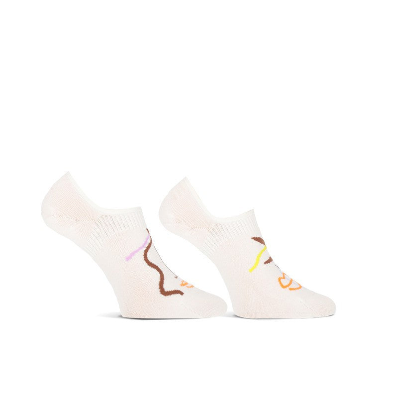 MarcMarcs Sneaker Socks White Pastels 2Pack