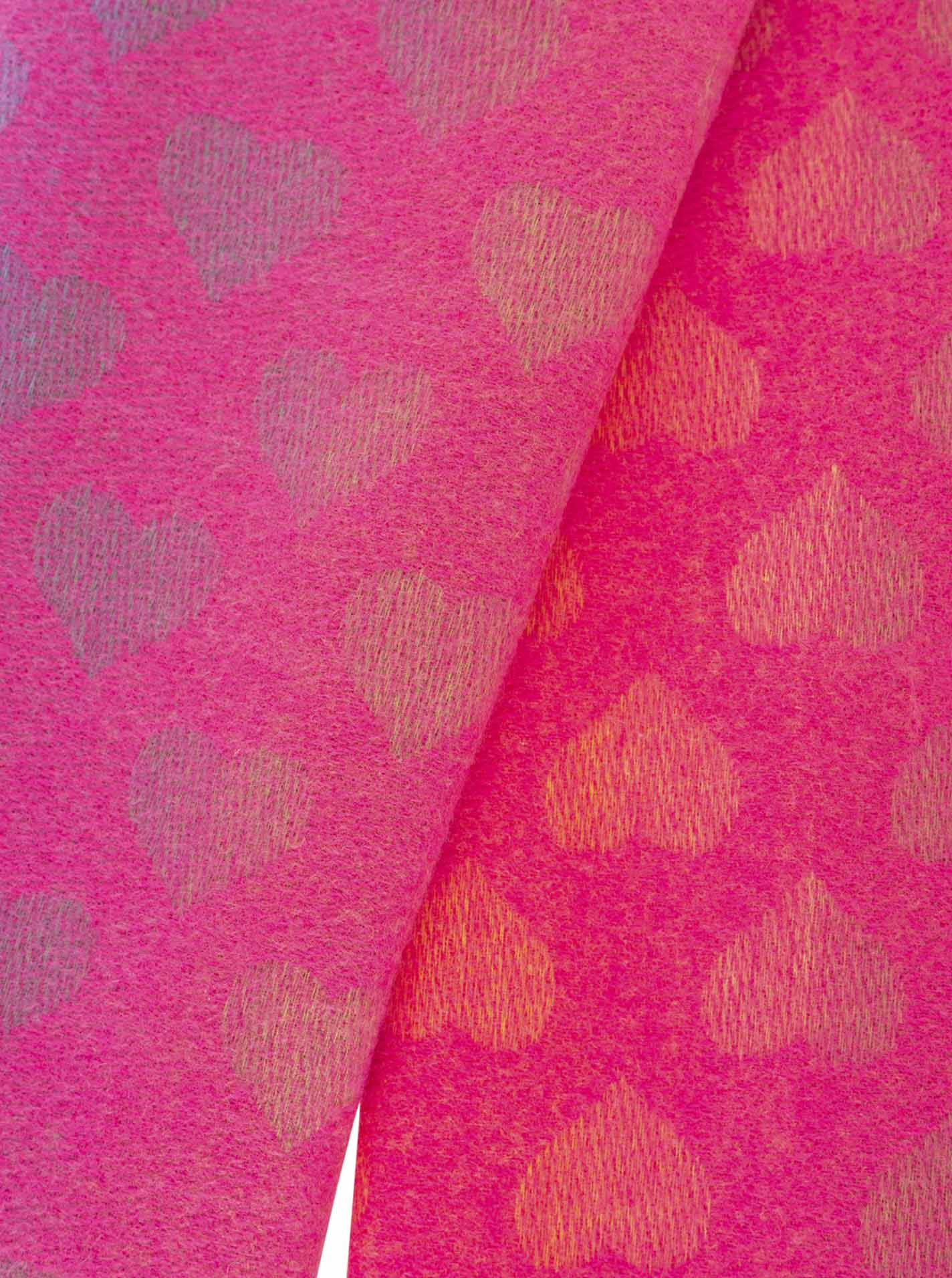 Zwillingsherz Winterschal Neonherzen