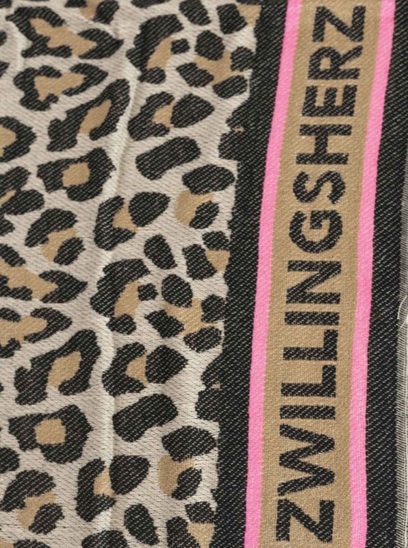 Zwillingsherz Schal Leo Allover