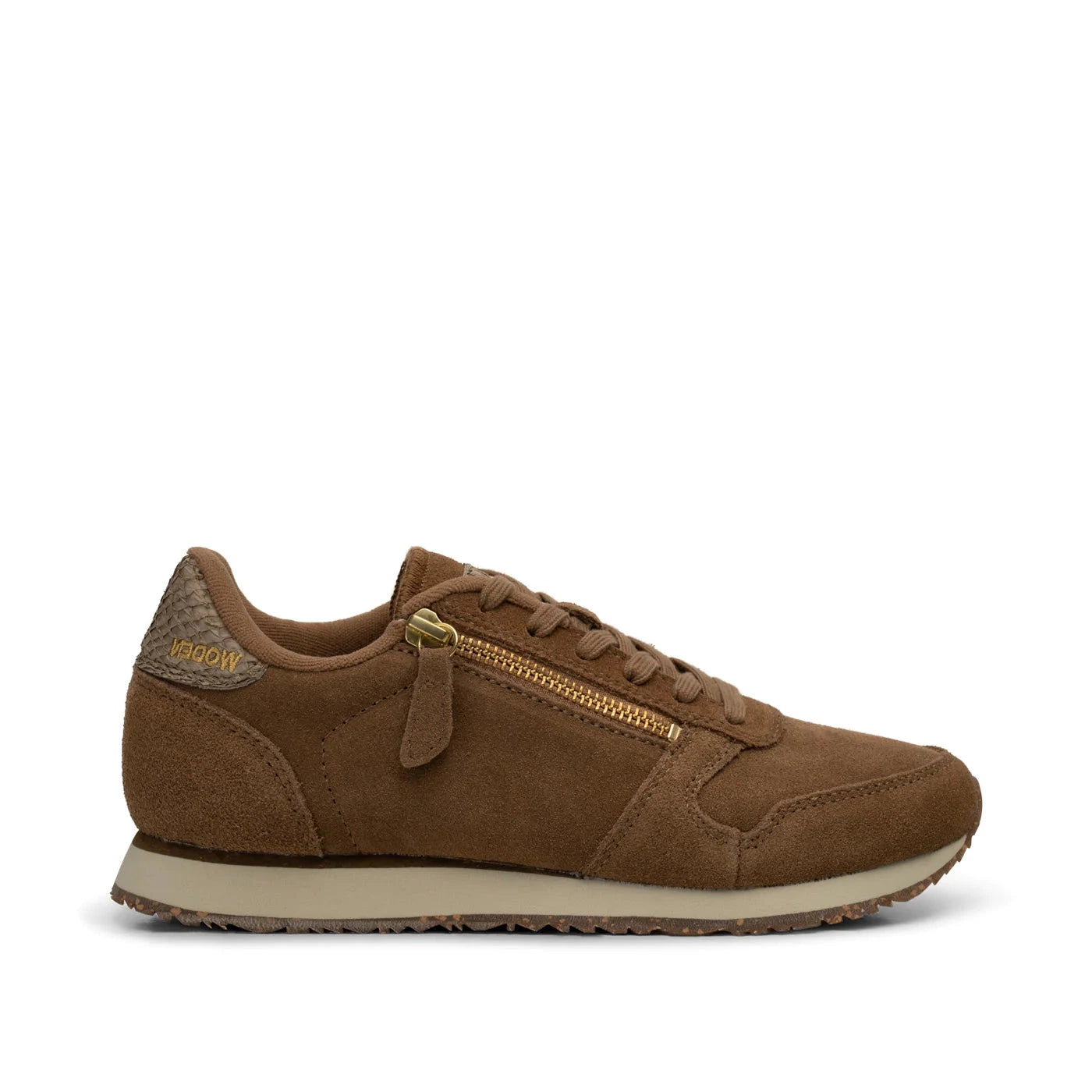 Woden Ydun Suede Zipper Latte