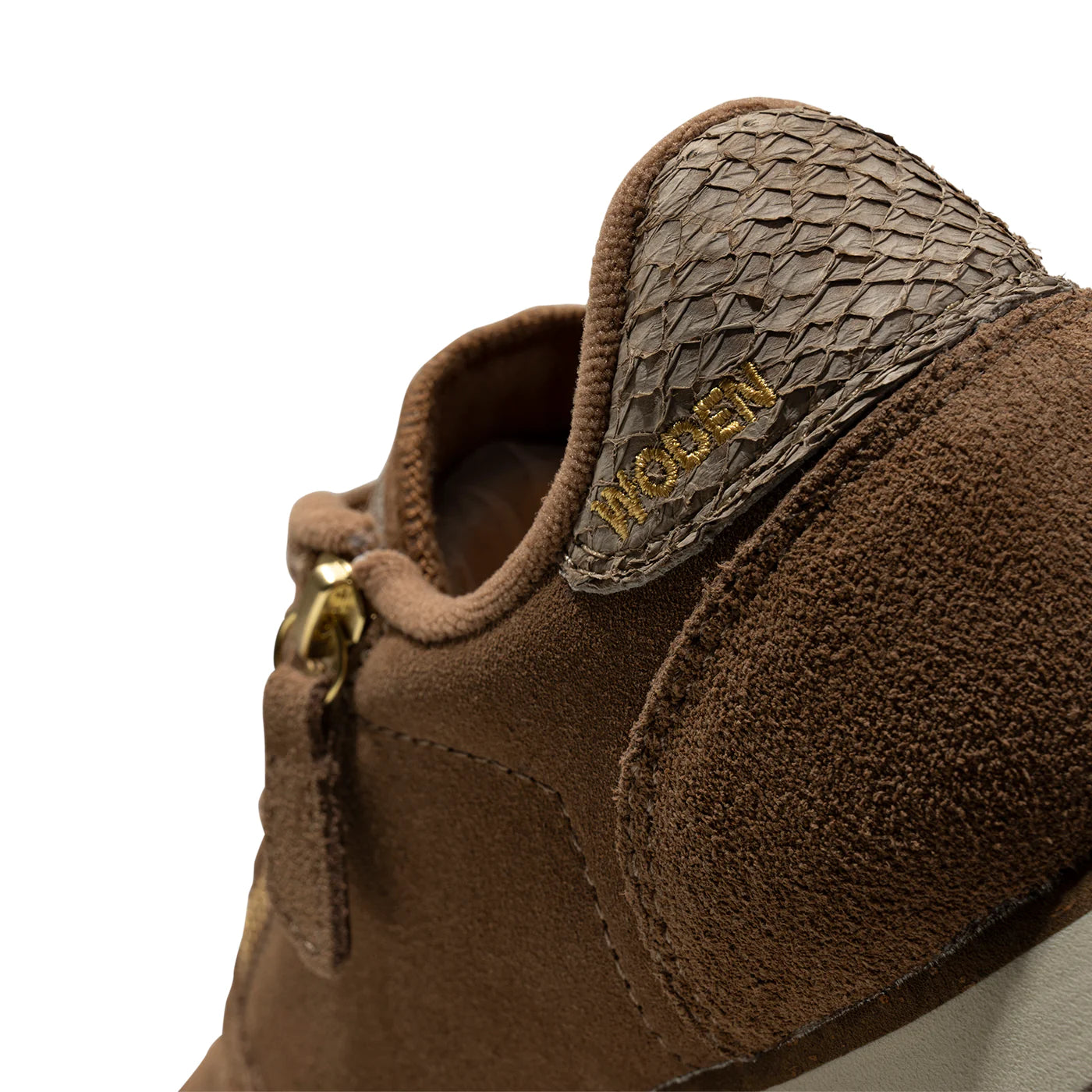 Woden Ydun Suede Zipper Latte