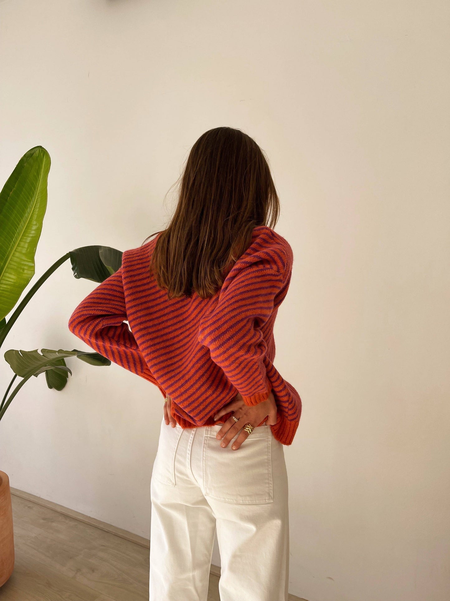 Laura Orangefarbener Pullover