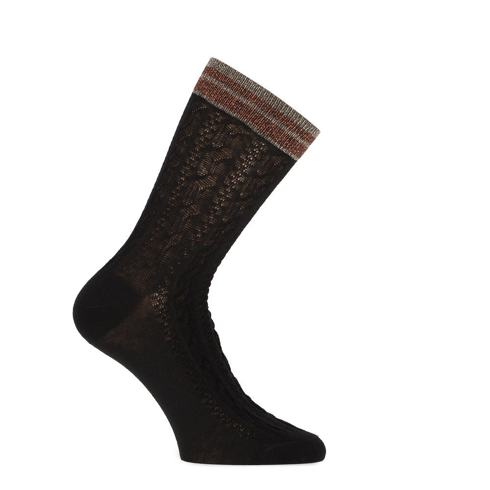 MarcMarcs Damen Socks Violetta Black