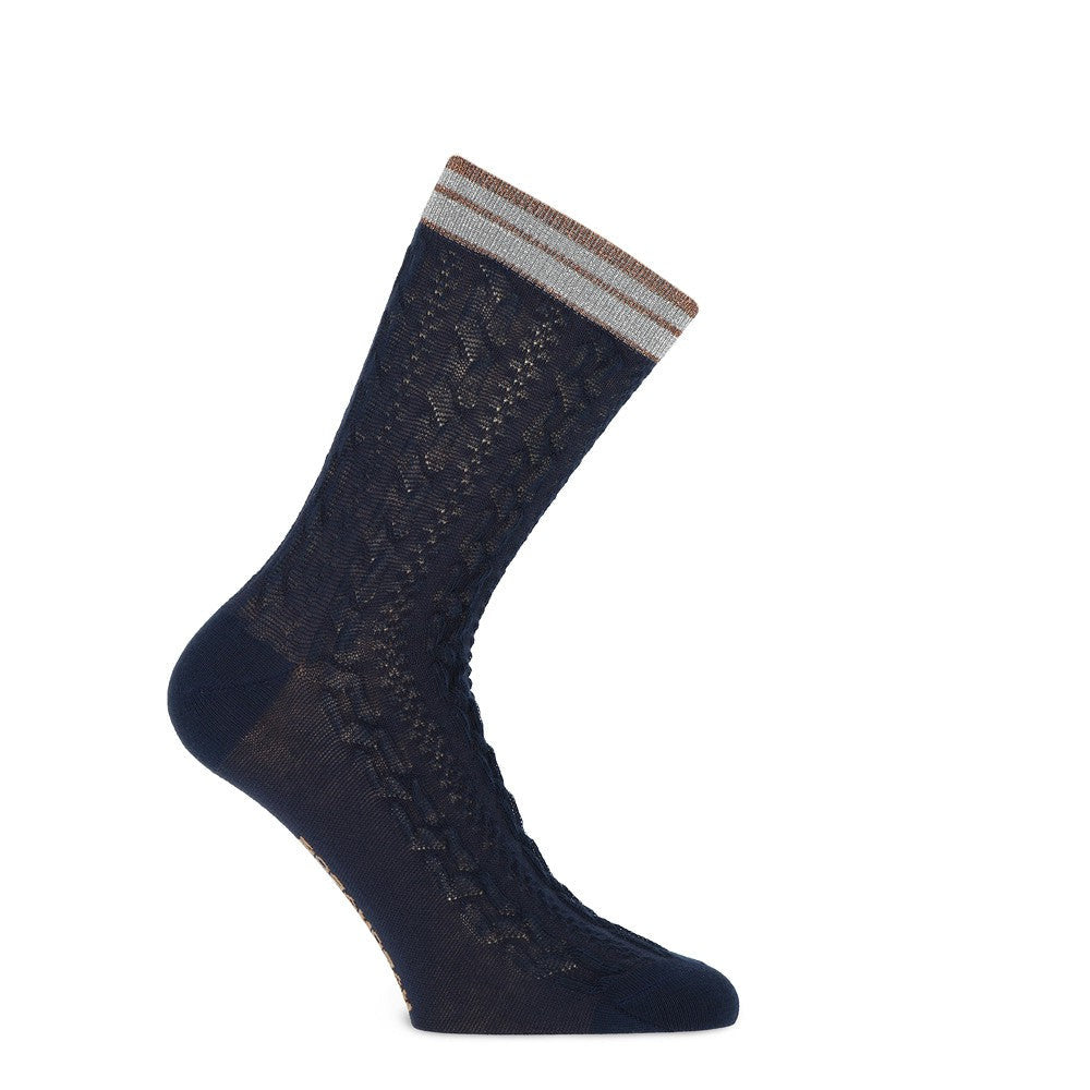 MarcMarcs Damen Socks Violetta Marine
