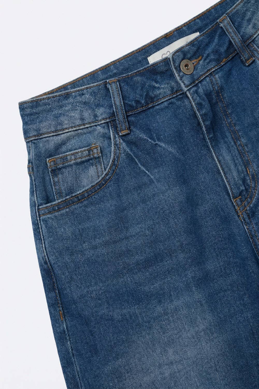 Barrel-Jeans mit mittlerer Waschung