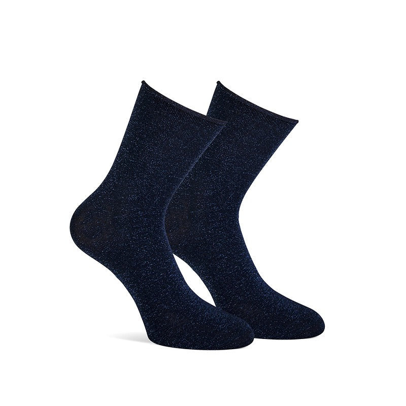 MarcMarcs Damen Socken Marine Metallic