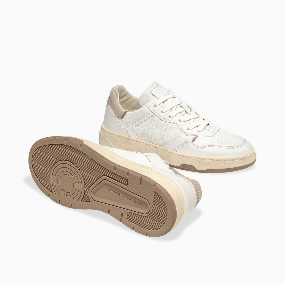 Crime London Luxus Sneaker Damen Timeless White Cloud Pink