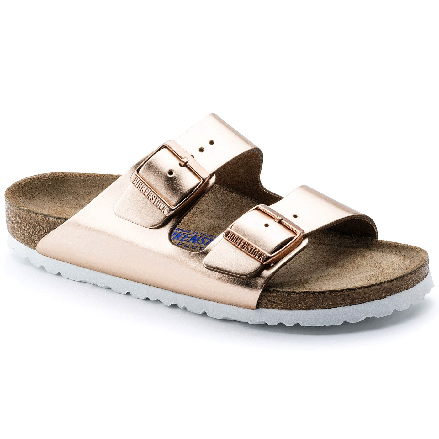 Birkenstock Arizona Weichfußbett Rose Metallic