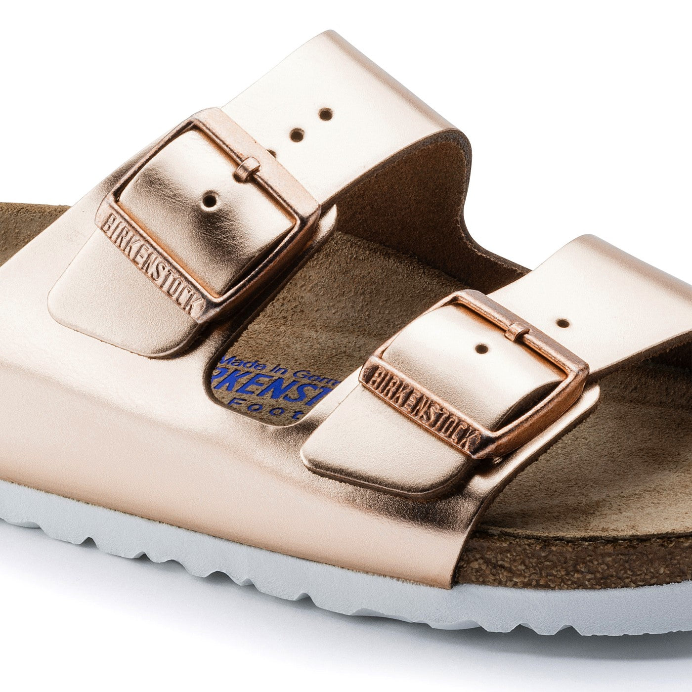 Birkenstock Arizona Weichfußbett Rose Metallic