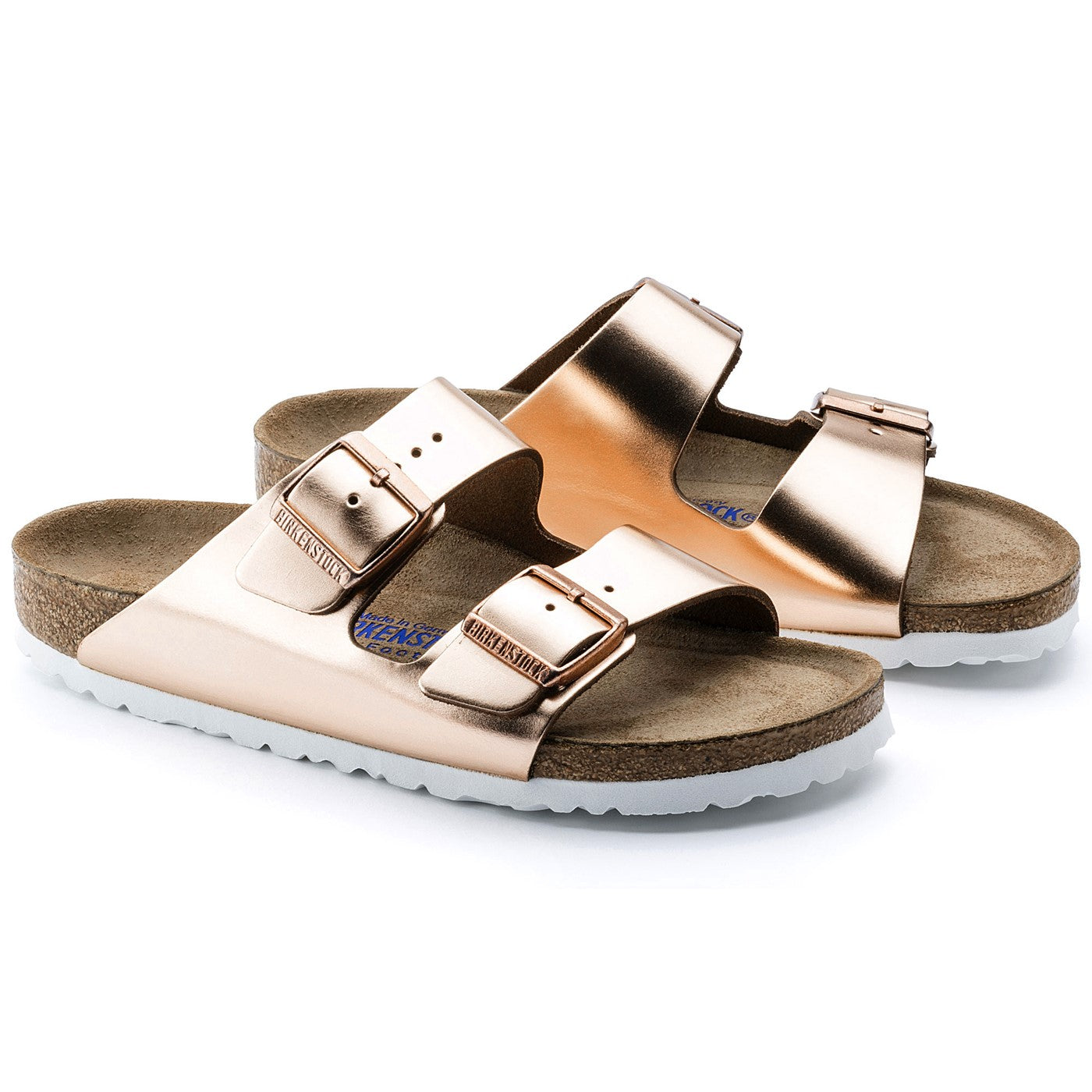 Birkenstock Arizona Weichfußbett Rose Metallic
