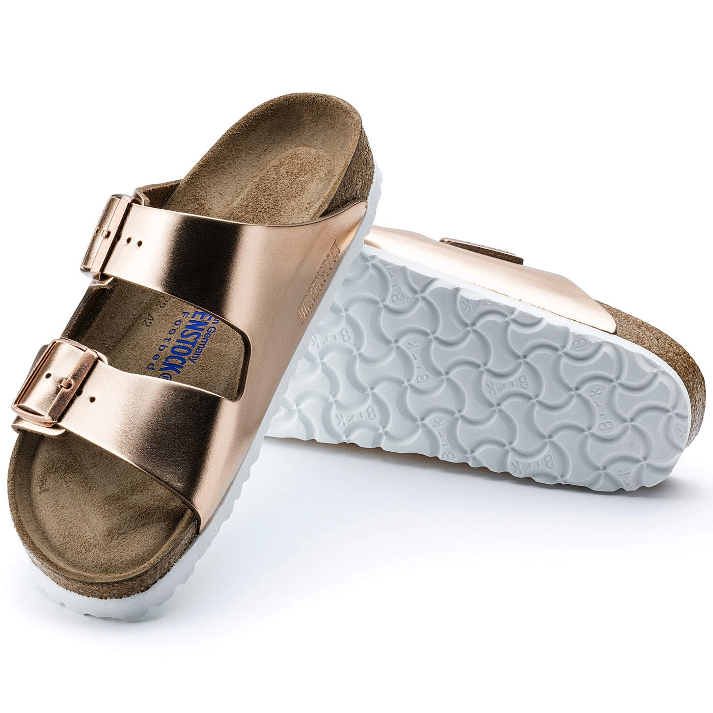 Birkenstock Arizona Weichfußbett Rose Metallic