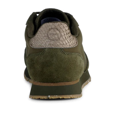 Woden Sneakers Nora Dark Olive