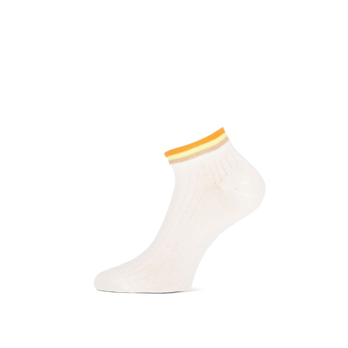 MarcMarcs Damen Sneaker Socks Felice White Colorfull