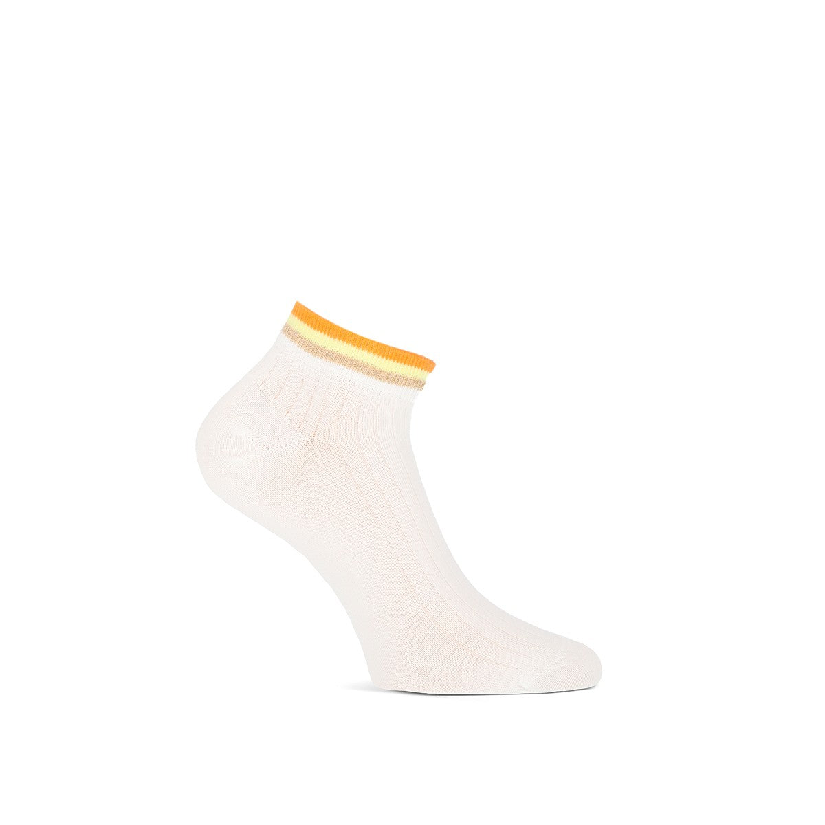 MarcMarcs Damen Sneaker Socks Felice White Colorfull
