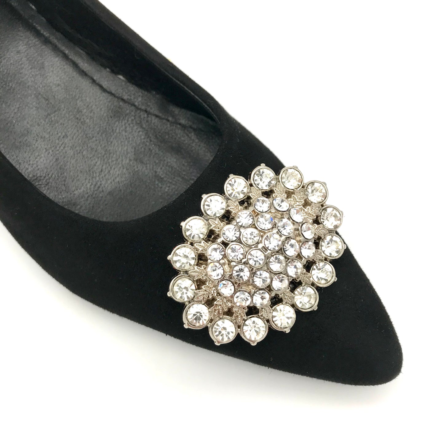 Ballerinas mit Schmuck Dekor - Schwarz