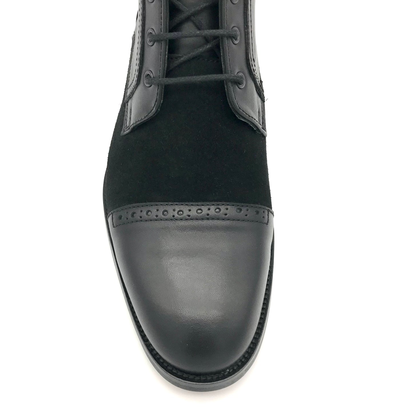 Herren Stiefeletten Elegant Leder - Schwarz
