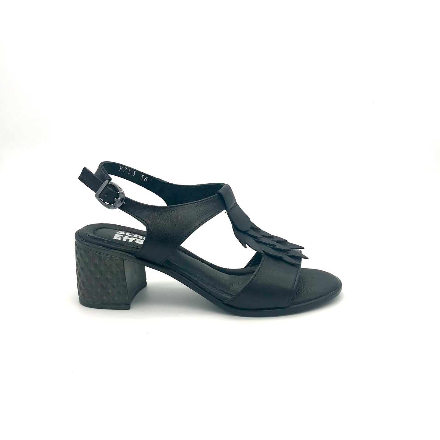 Sandalen Schwarz Leder