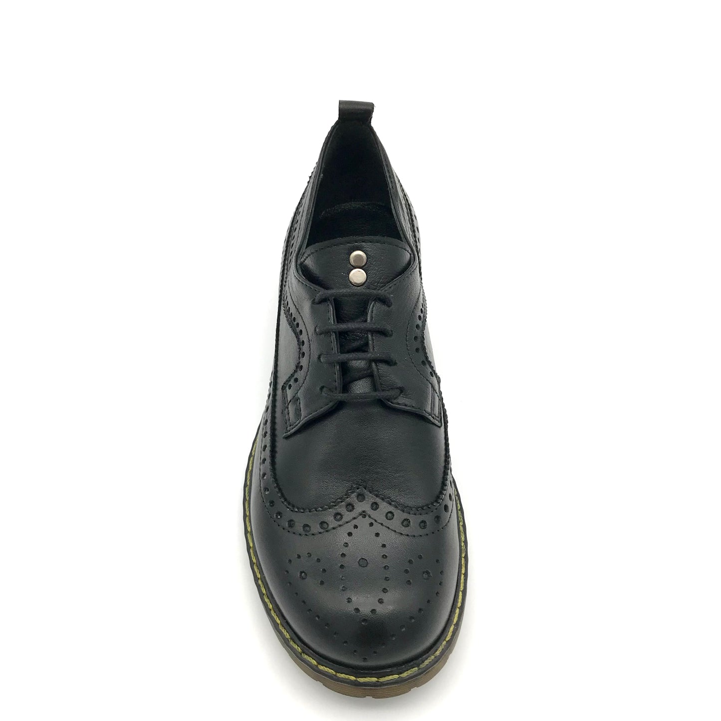 Schnürschuhe Leder - Schwarz