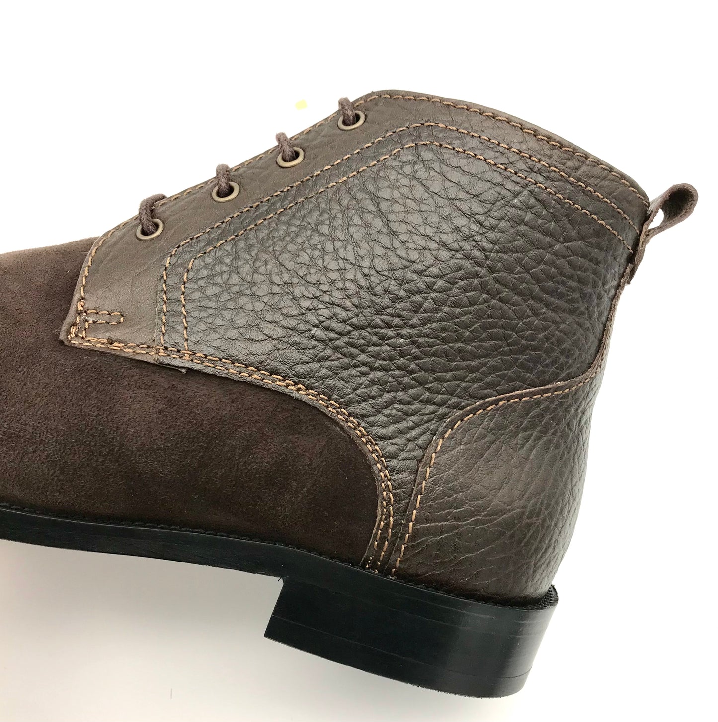 Herren Stiefeletten Elegant Leder Dunkelbraun