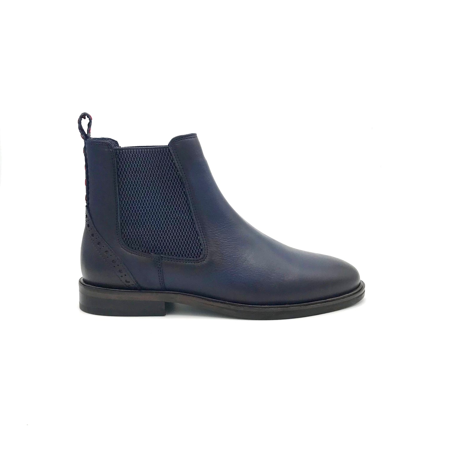 The Schuh Effekt Chelsea Stiefelette Dunkelblau