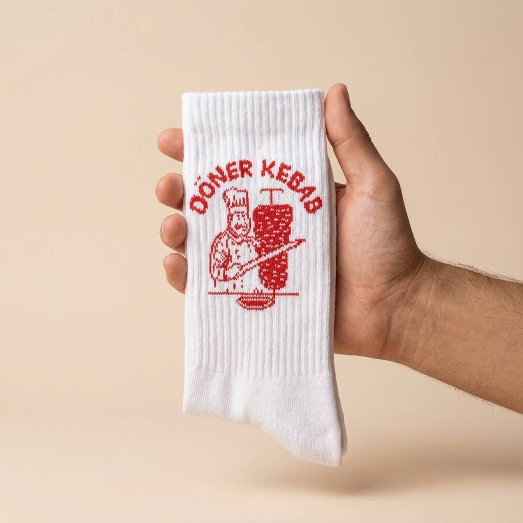 Döner-Kebab-Statement-Socken: 37-43