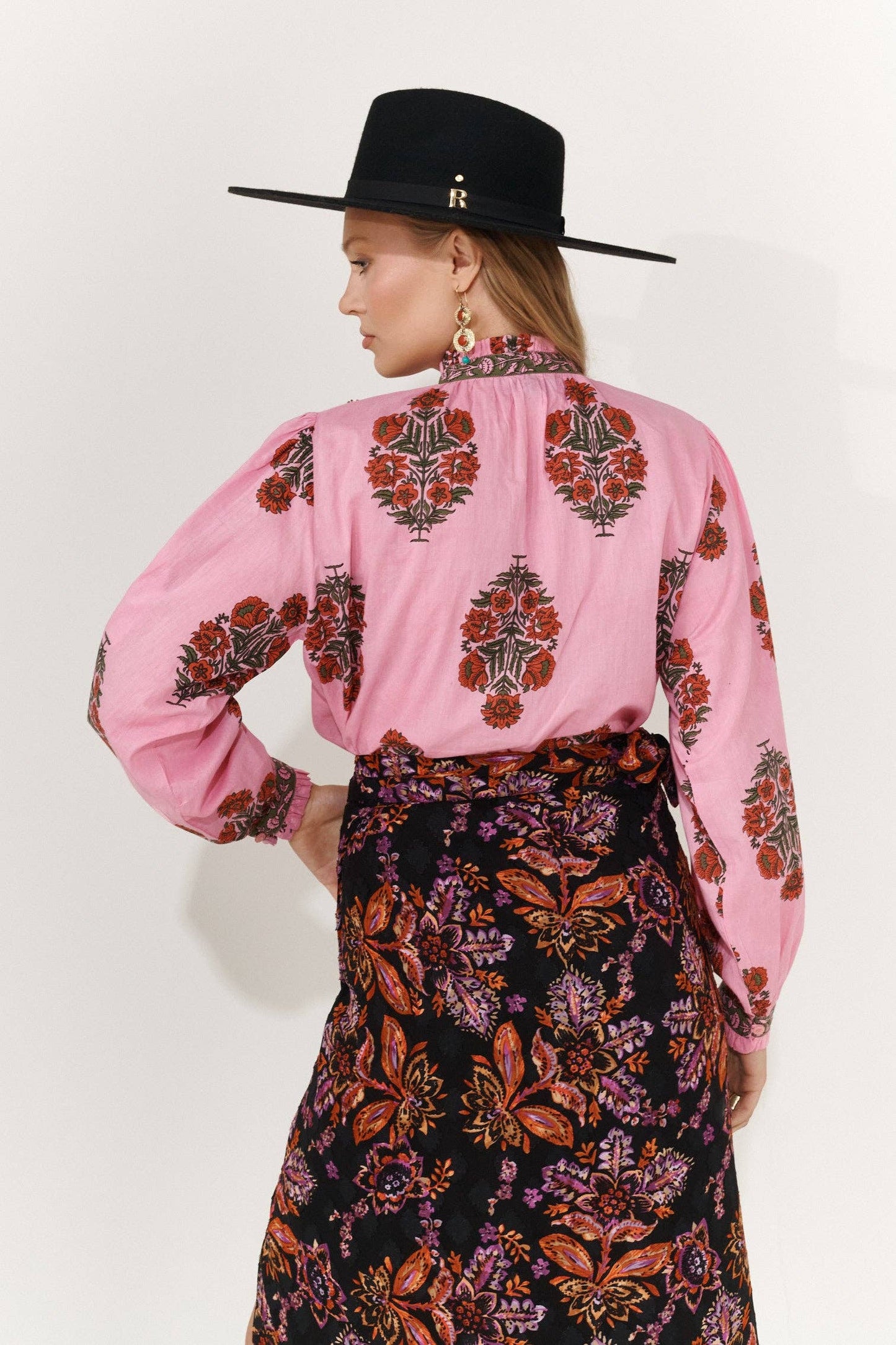 Rosa Boho Bluse