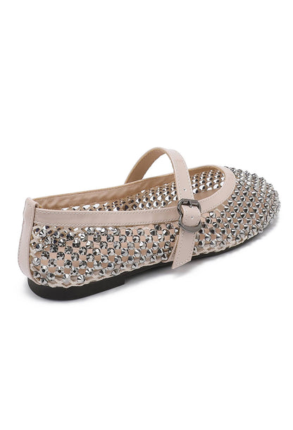 Mary-Jane-Ballerinas mit Strass verziert H8-1530H: Black