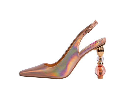 Ashley Kahen Slingback-Pumps Roségold