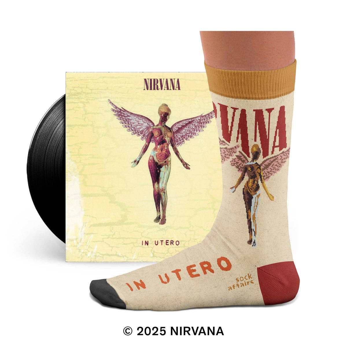 Nirvana Utero Socken: L: 41-46 UK (7½-11½) US (8-12)