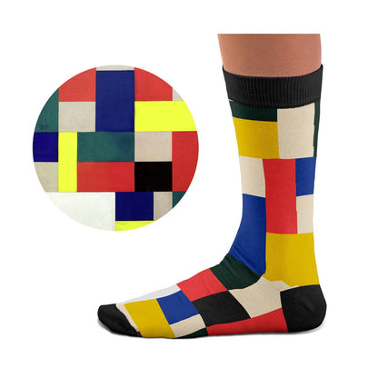 Socken mit Motiv von Theo van Doesburgs Gemälde