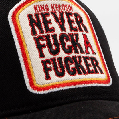 Trucker Cap «Never Fuck a Fucker»: Orange / One Size