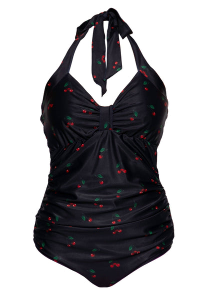 Badeanzug Cherry Schwarz