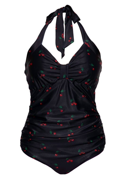 Badeanzug Cherry Schwarz
