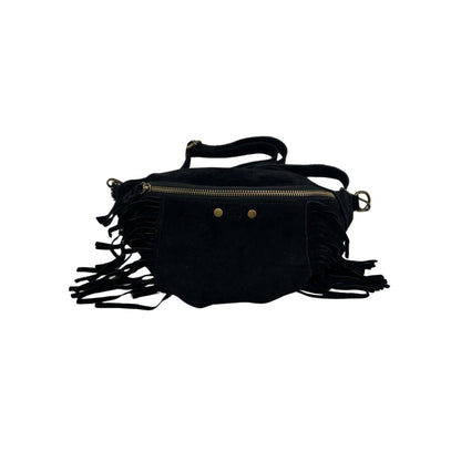 Esperanza Bauchtasche aus Wildleder mit Fransen: KAMEL