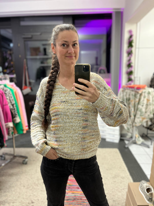 Pullover mit V-Ausschnitt