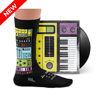 Synthesizer-Socken: L: 41-46 UK (7½-11½) UNS (8-12)