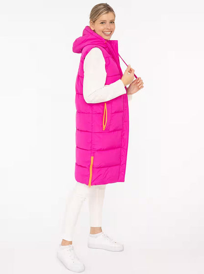 Zwillingsherz Steppweste Lang "Smile"