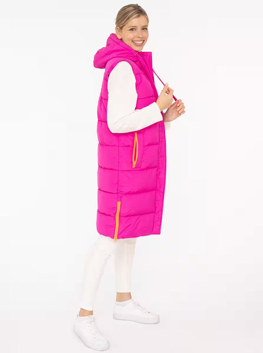 Zwillingsherz Steppweste Lang "Smile"