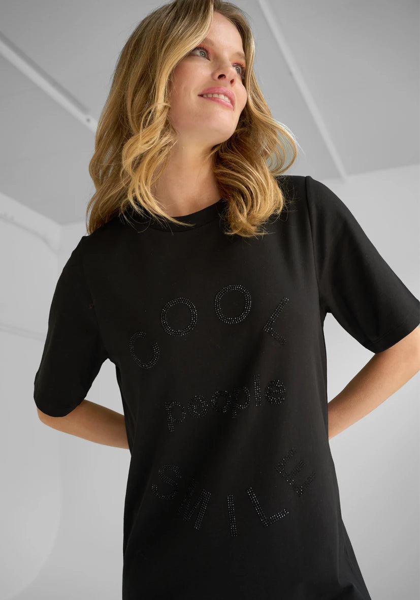 Miss Goodlife T-Shirtkleid Cool People Smile