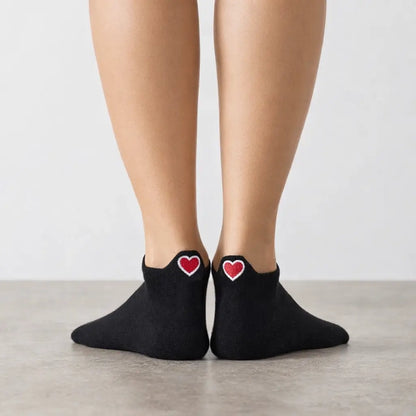 Damen-Socken Languette Coup de Coeur I 35-41: Blanc / 35-41